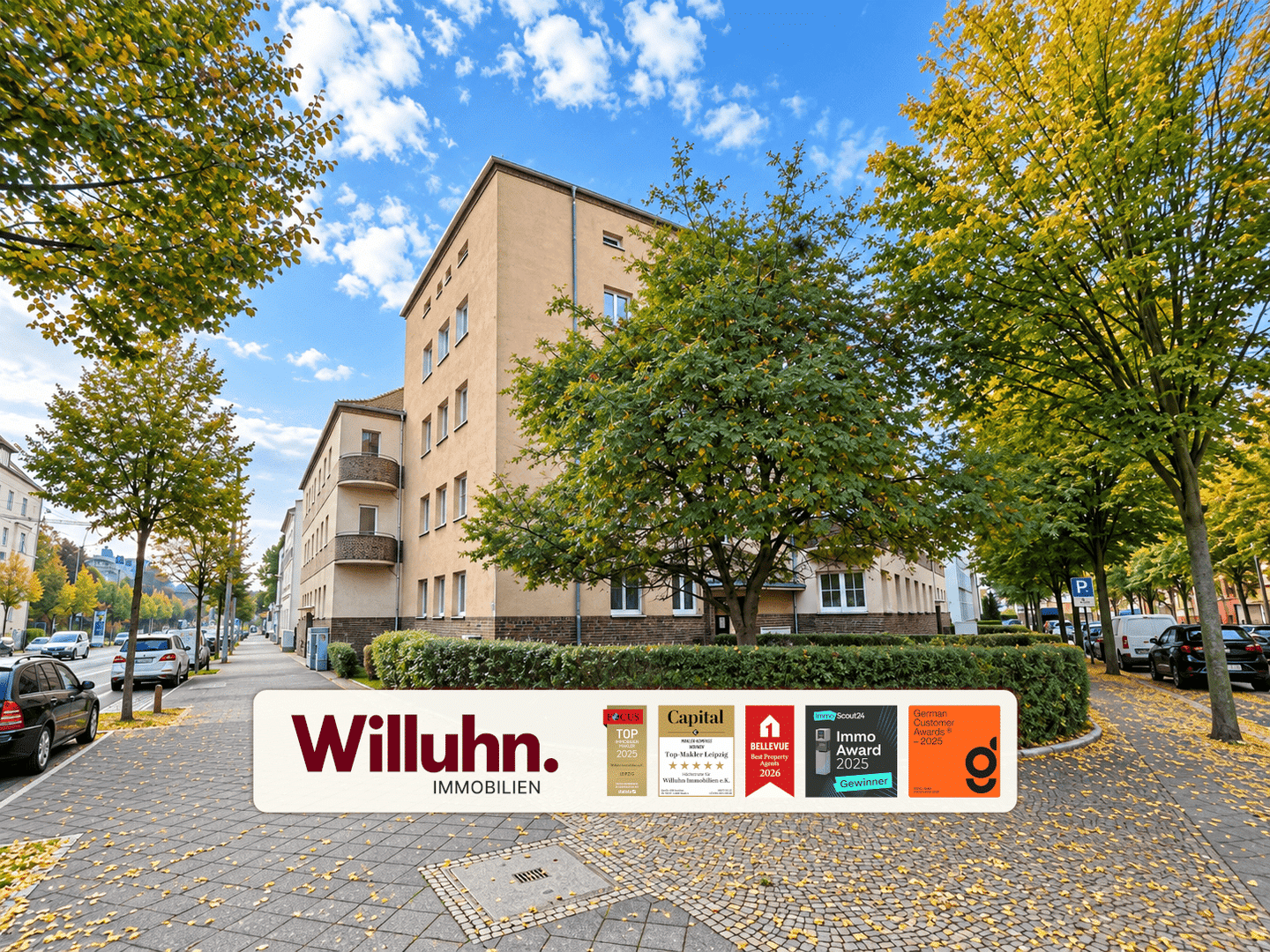 Balkon, Stellplatz, Tageslichtbad mit Wanne, 4159 Leipzig (Lützschena-Stahmeln Möckern Wahren)