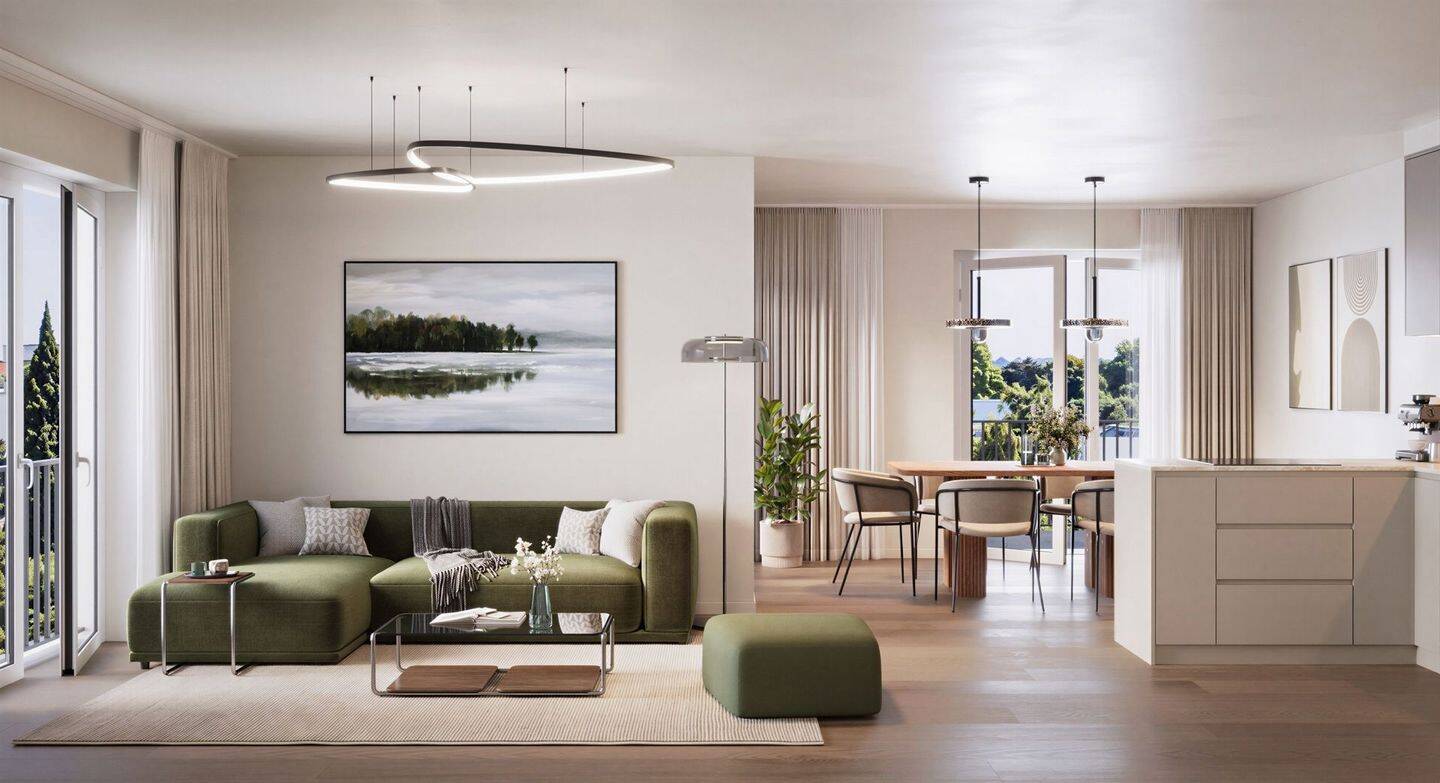 NEUBAU 3-Zimmer-Wohnung mit Balkon und offenem Wohn-/Ess-/Kochbereich, 81673 München (Berg am Laim)
