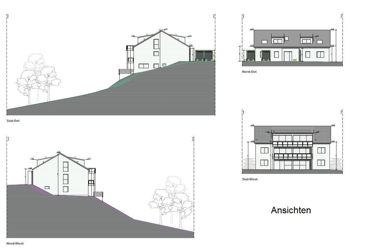 Grundstück mit genehmigtem Neubauprojekt – Mehrfamilienhaus mit 5 Wohneinheiten, 74906 Bad Rappenau