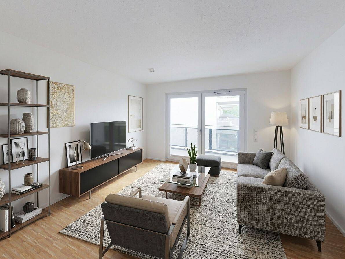 Modern geschnittene 2-Zimmer-Wohnung mit Balkon und offener Küche, 13581 Berlin (Spandau)