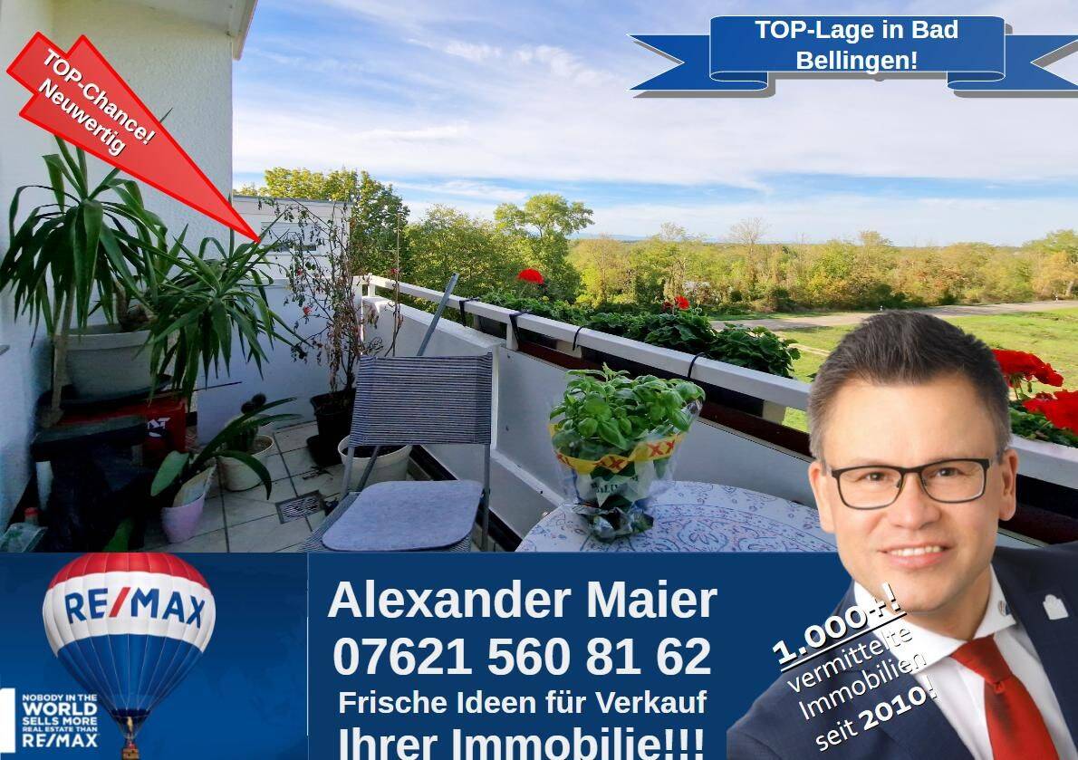 Traumhaftes Wohnen mit Panorama-Grünblick: Moderne 3-Zimmer-Wohnung in Bad Bellingen, 79415 Bad Bellingen