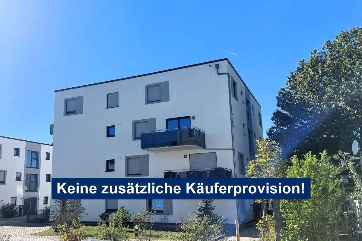 Neubau-Erstbezug! Stufenfreie und ebenerdige Erdgeschosswohnung mit eigenem Gartenanteil, 63796 Kahl a. Main (Kahl)