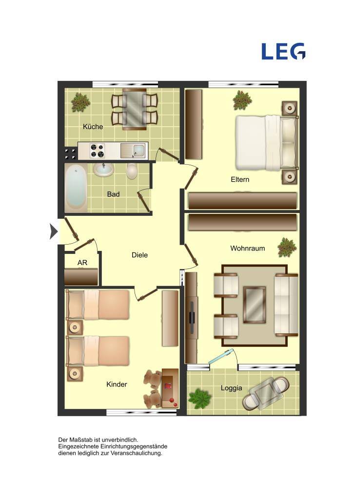 3-Zimmer-Wohnung in Kreuztal, 57223 Kreuztal