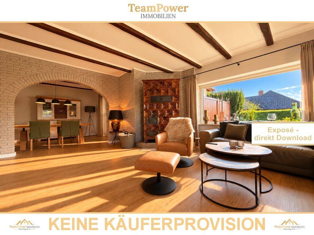 Stilvoll wohnen auf einer Ebene – modernisierter Bungalow mit besonderem Charme, 25548 Kellinghusen