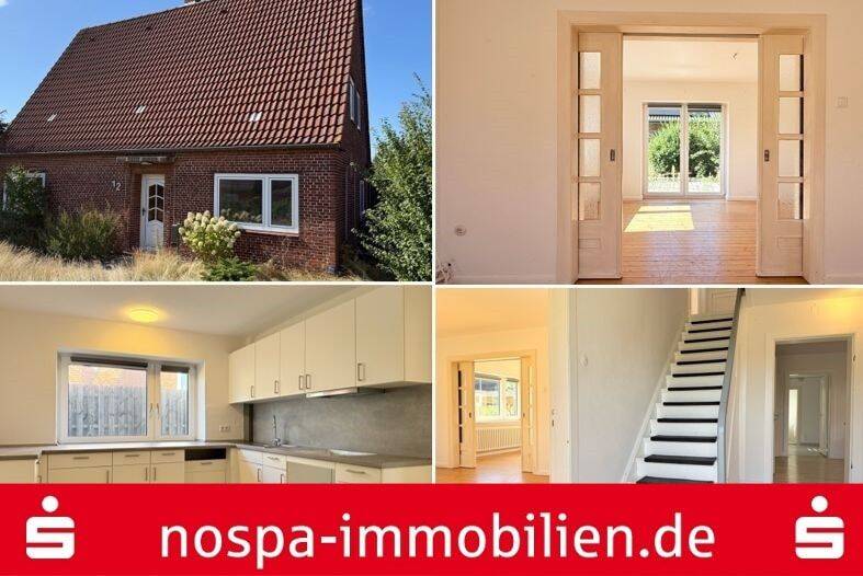 Teilweise unterkellertes Einfamilienhaus mit Terrasse und Carport im Luftkurort Bredstadt, 25821 Bredstedt