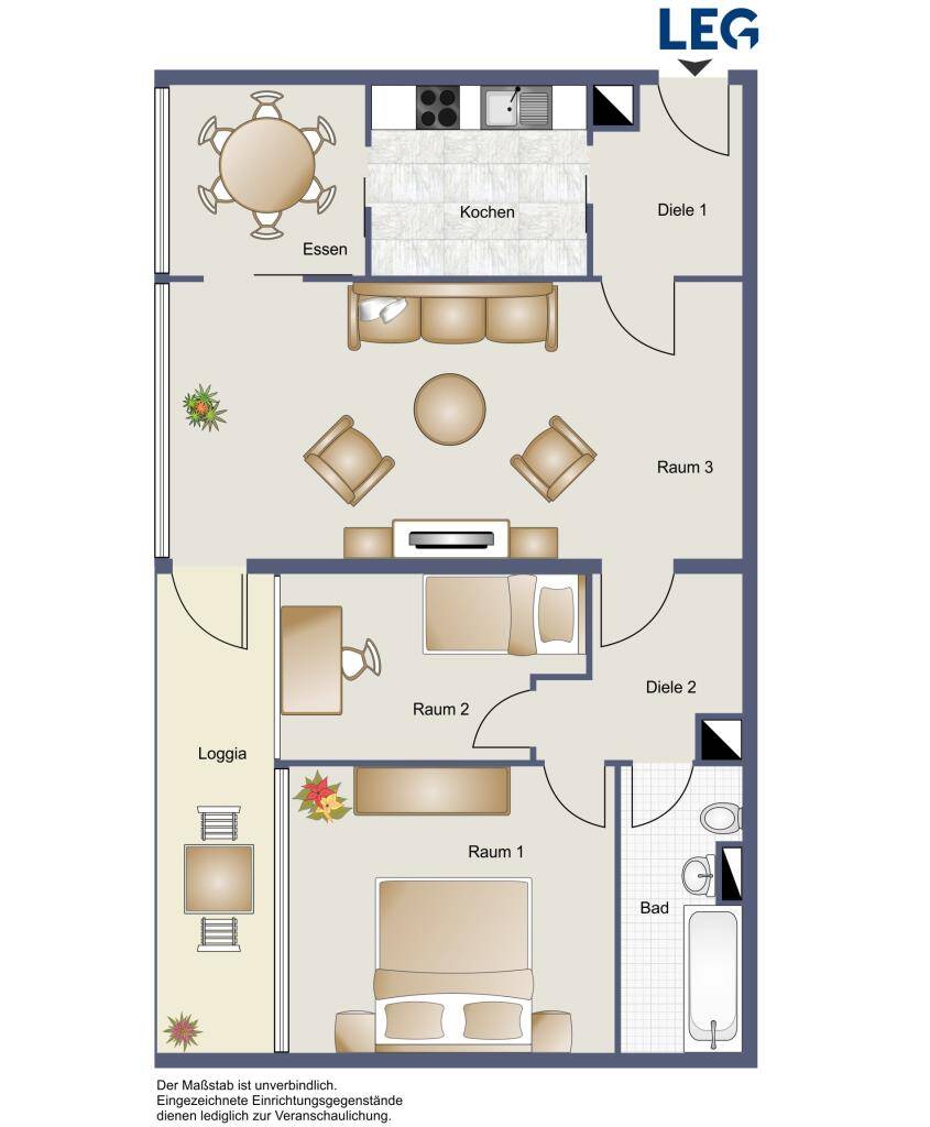 3-Zimmer-Wohnung in Braunschweig Weststadt, 38120 Braunschweig (Braunschweig Timmerlah Weststadt)
