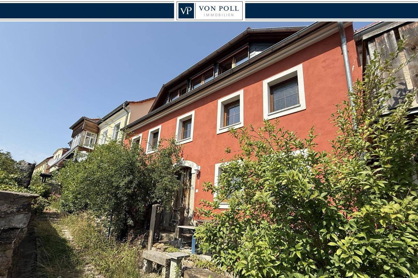 Historisches Reihenmittelhaus mit Blick zu Ortenburg, Balkon und sonniger Terrasse, 2625 Bautzen