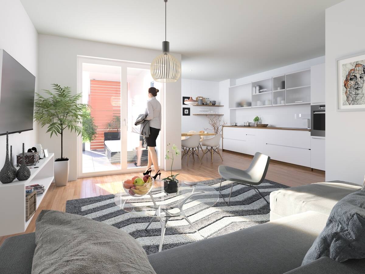 „Friedrichspark“: Geräumige 2-Zimmer-Neubauwohnung, Erstbezug, Tageslichtbad, ab sofort!, 78050 Villingen-Schwenningen