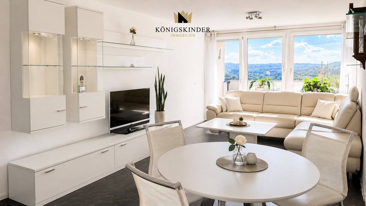 Über den Dächern von Bad Cannstatt – modernisierte 3-Zimmer-Wohnung mit Weitblick., 70374 Stuttgart (Bad Cannstatt Sommerrain)