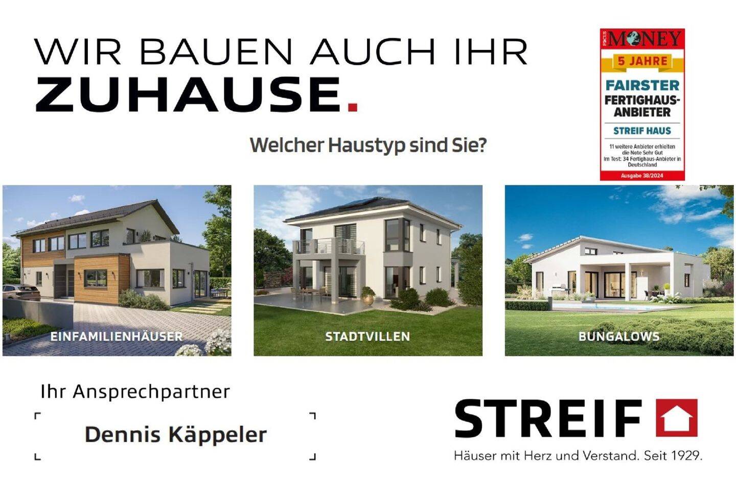 Individuell geplantes STREIF-Haus auf verfügbarer Baufläche in Inneringen, 72513 Hettingen
