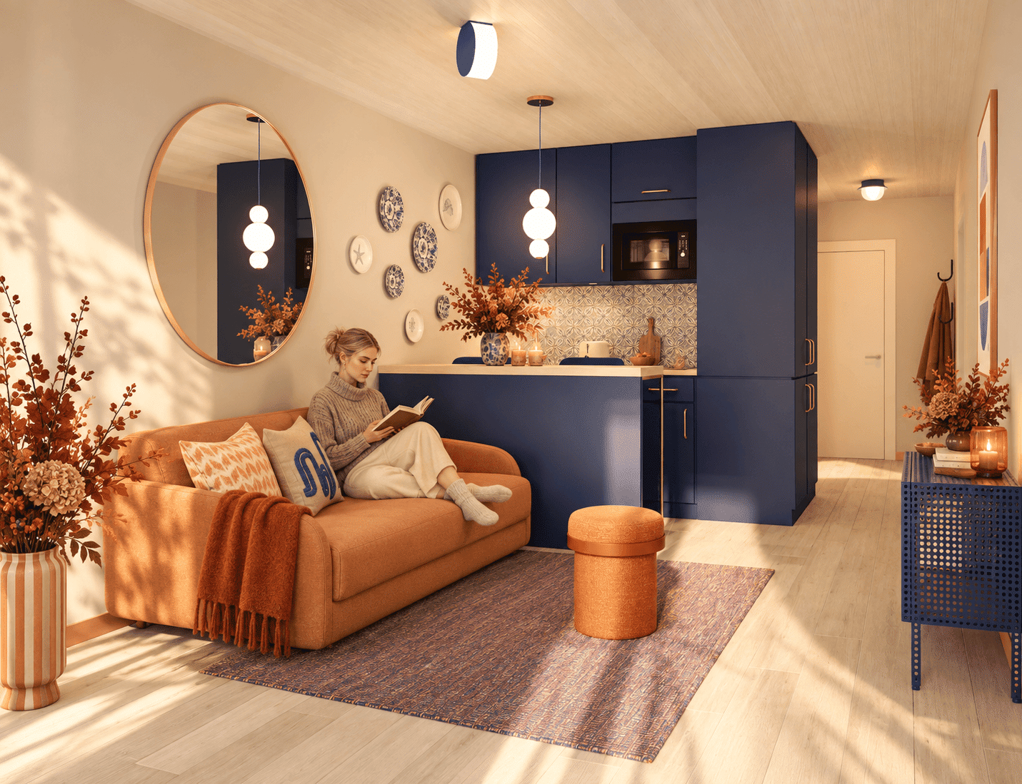 Hyggelig vermieten mit KfW & AfA: exklusives Apartment, vollmöbliert im Scandi-Design, 80937 München (Milbertshofen-Am Hart)