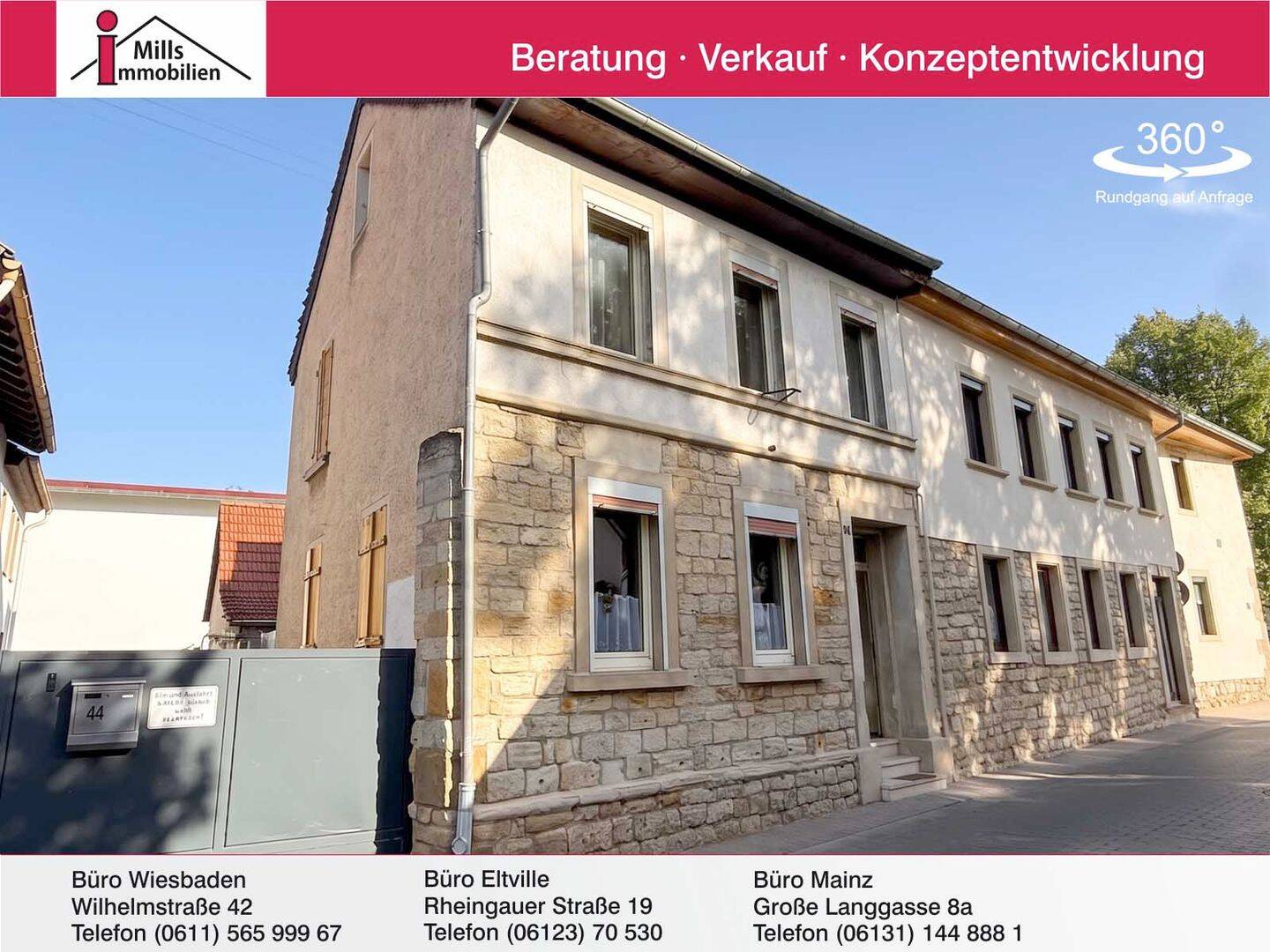Preiswertes Einfamilienhaus mit Hof in schöner Lage von Sprendlingen, 55576 Sprendlingen