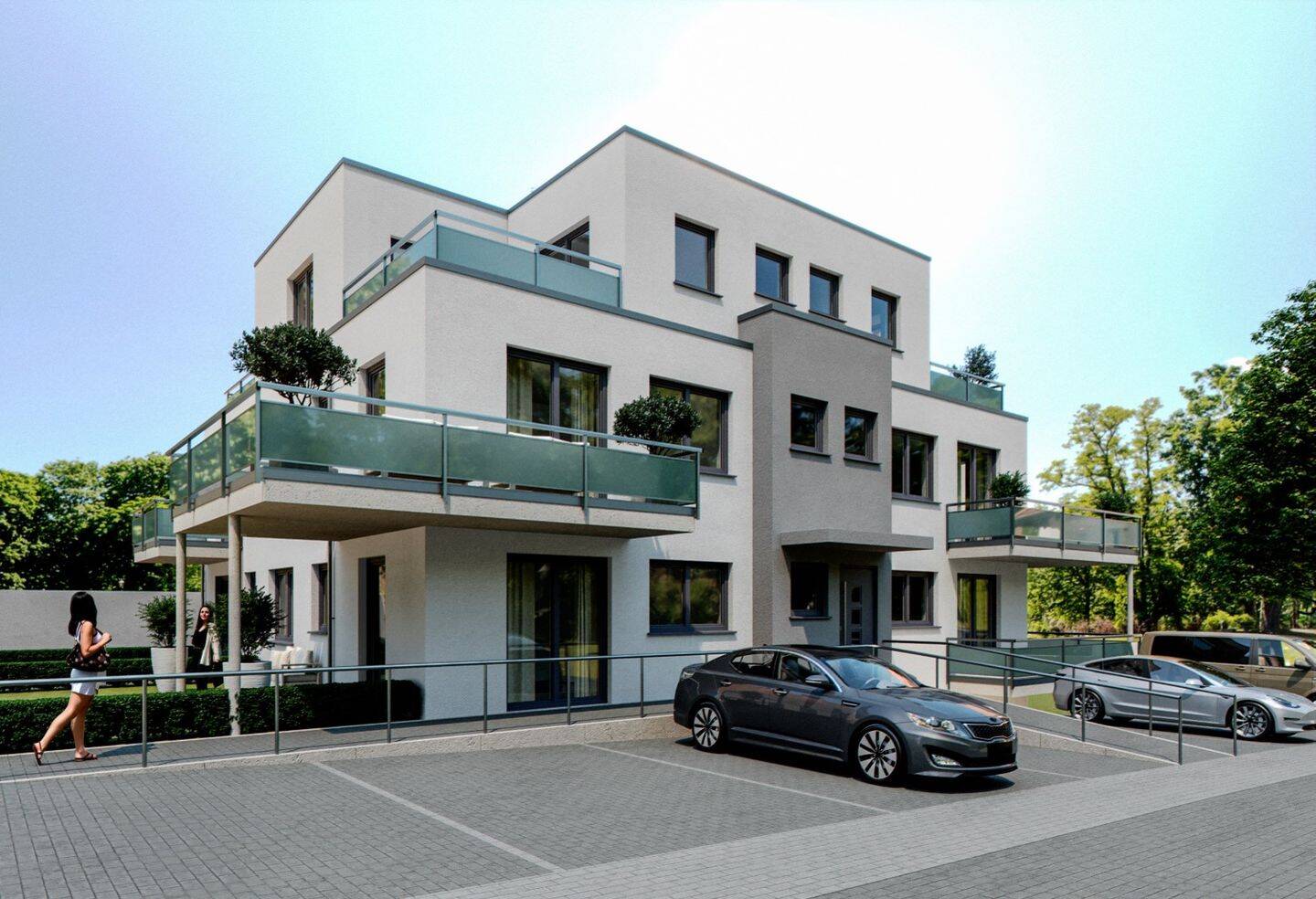3 Zimmer ETW mit eigenem Garten in 8-Parteienhaus Neubau KfW-55, 53604 Bad Honnef