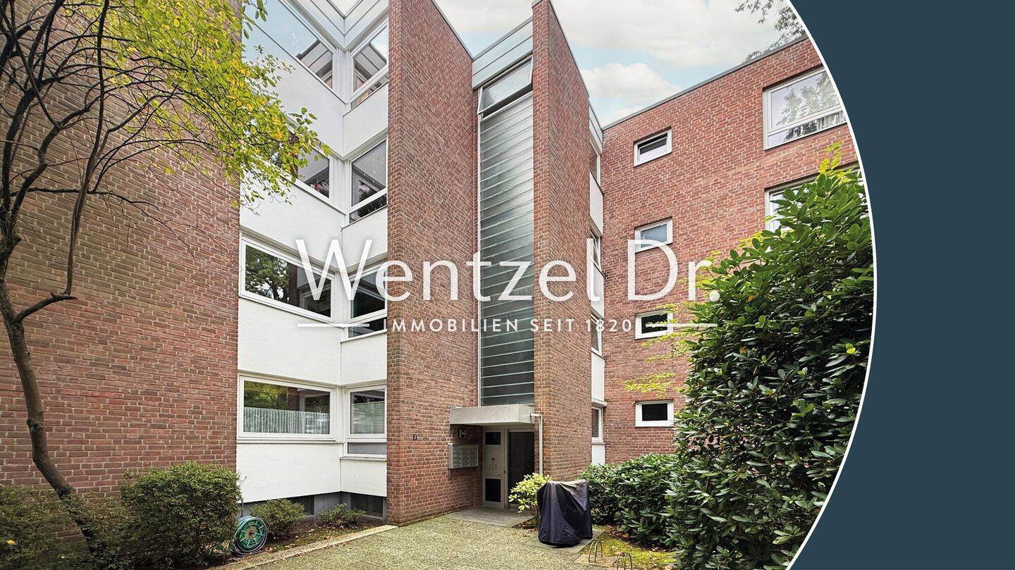 Wohnen im Grünen mit Blick ins Alstertal – Vermietete 2-Zimmer-Wohnung mit Terrasse in ruhiger Sackgassenlage – Wentzel Dr., 22399 Hamburg (Wandsbek Hummelsbüttel Lemsahl-Mellingstedt Poppenbüttel)