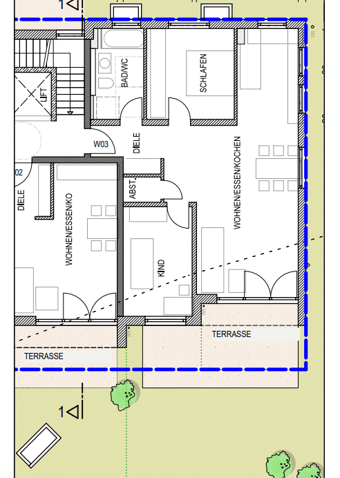 herrliche 3-Zimmer Terrassenwohnung mit Garten, 83043 Bad Aibling