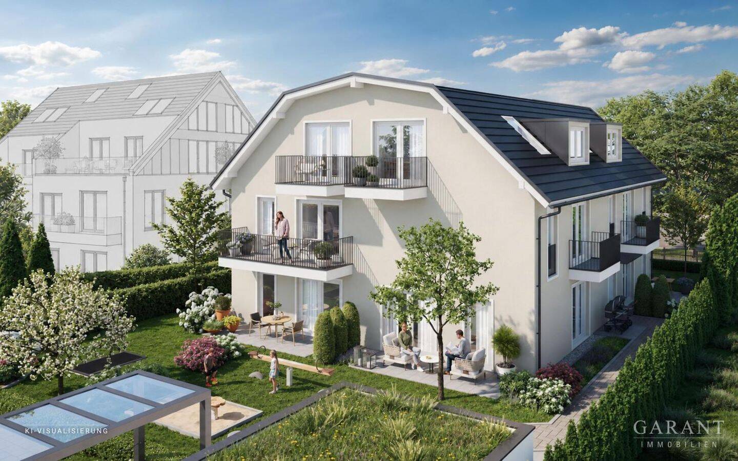 Neubau mit Wohlfühlfaktor: Attraktive Erdgeschosswohnung mit sonniger Süd/West-Terrasse, 81827 München (Ramersdorf-Perlach Trudering-Riem)