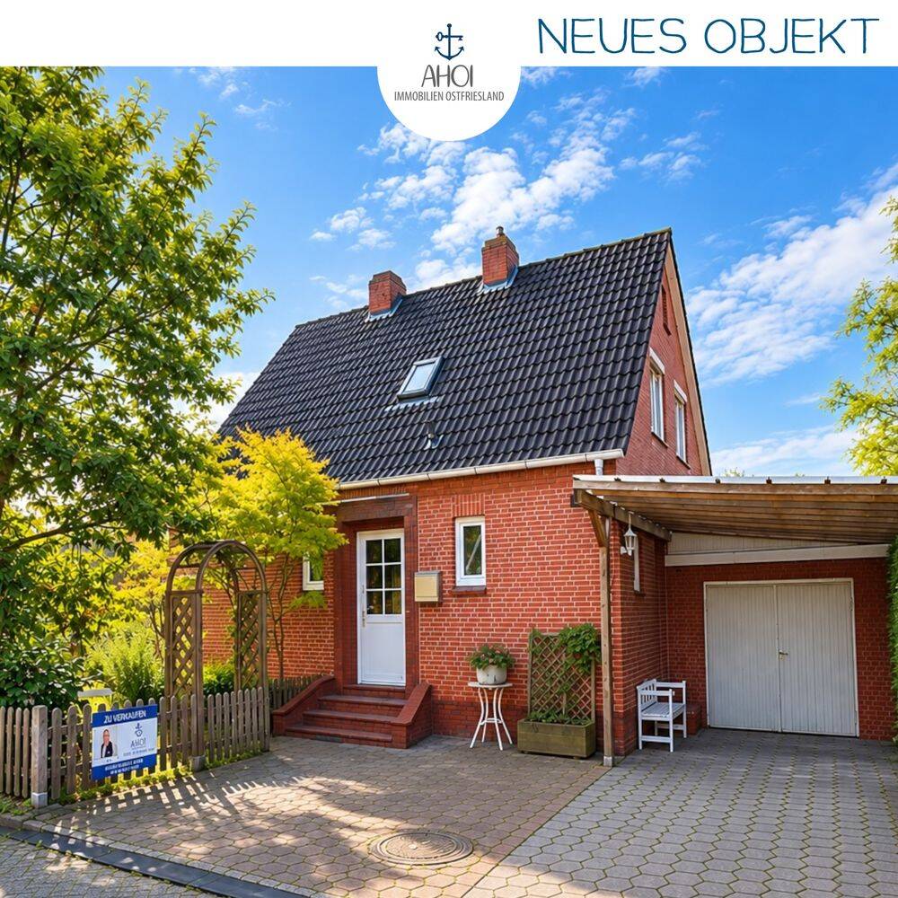 Mit Mühlenblick: Gemütliches Einfamilienhaus mit Garage und hübschem Garten in ruhiger Wohnlage, 26759 Hinte