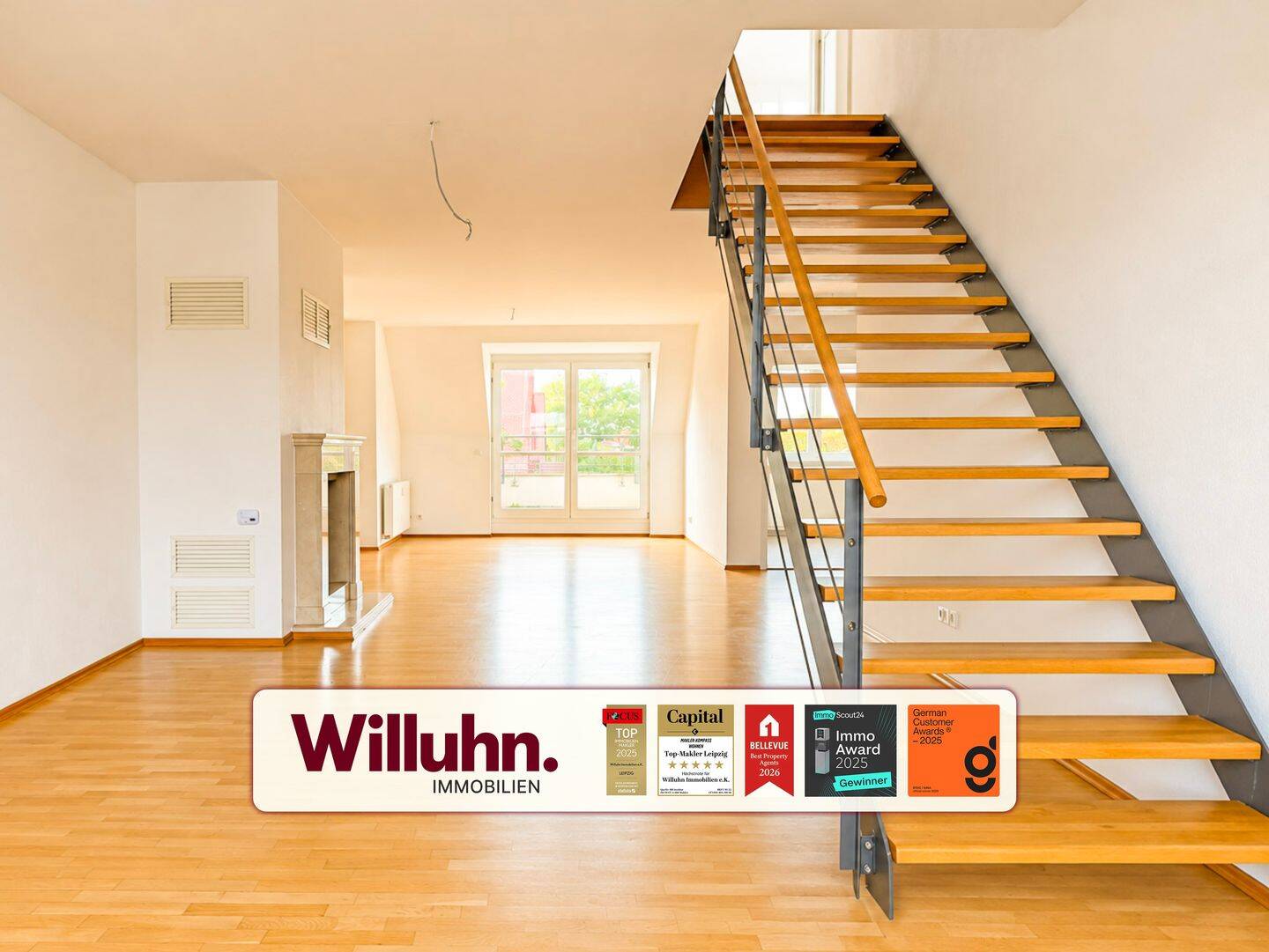 bezugsfreier Maisonette-Traum nahe Auwald | Einbauküche | Keller | Stellplatz, 4155 Leipzig (Gohlis-Mitte Gohlis-Süd)