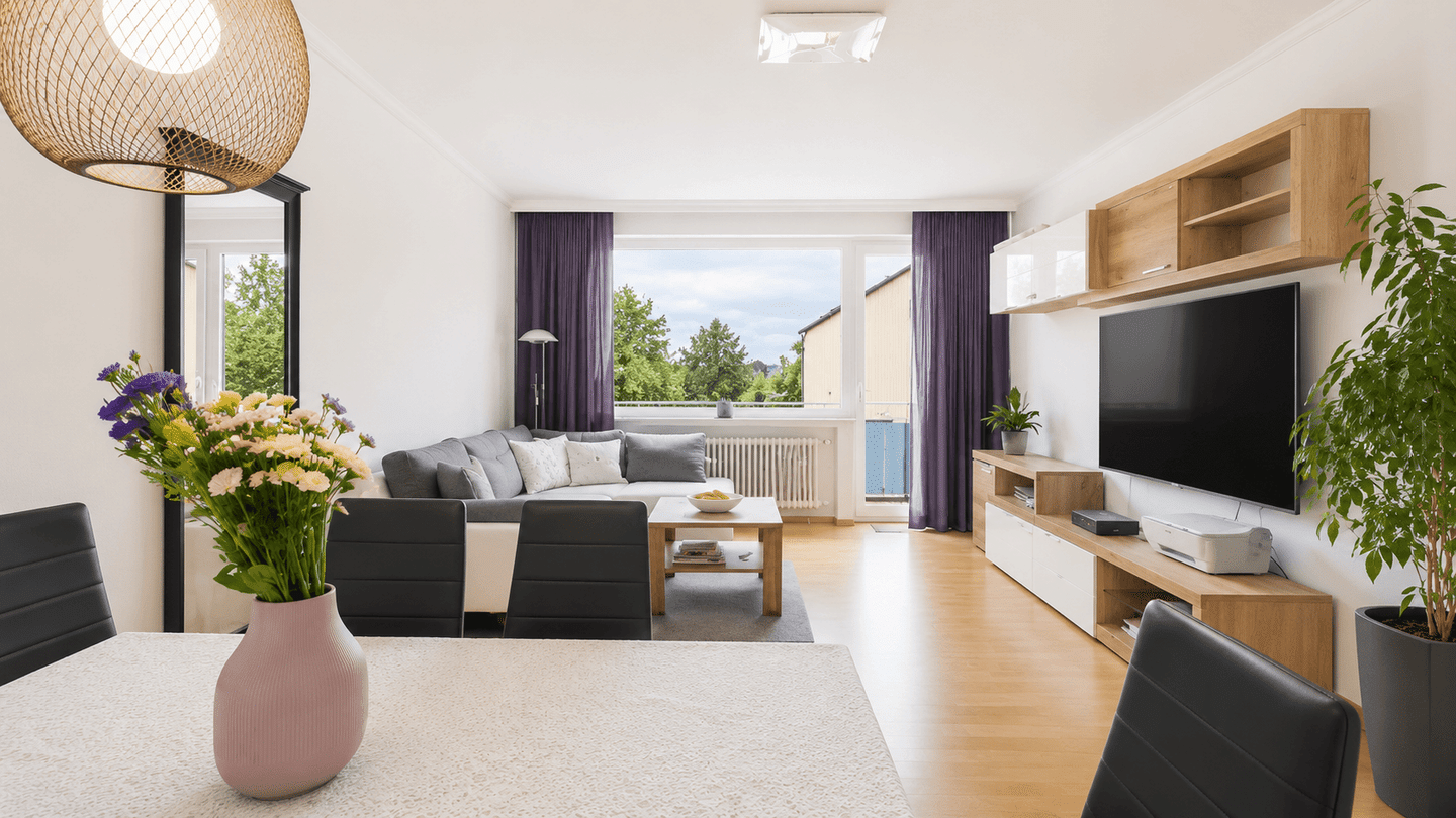 3-Zimmer Wohnung mit Balkon perfekt für Paare und Home-Office, 40878 Ratingen