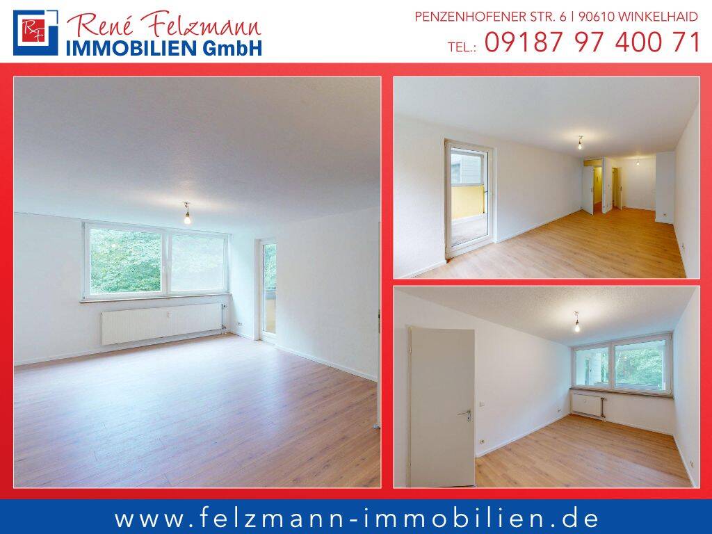 Ruhig gelegene 2 Zimmerwohnung mit Blick ins Grüne *ohne zusätzliche Käuferprovision*, 90473 Nürnberg (Langwasser)