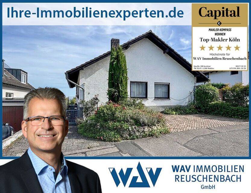 Fernblick inklusive: Einfamilienhaus mit Einliegerwohnung und tollem Garten in Walberberg, 53332 Bornheim
