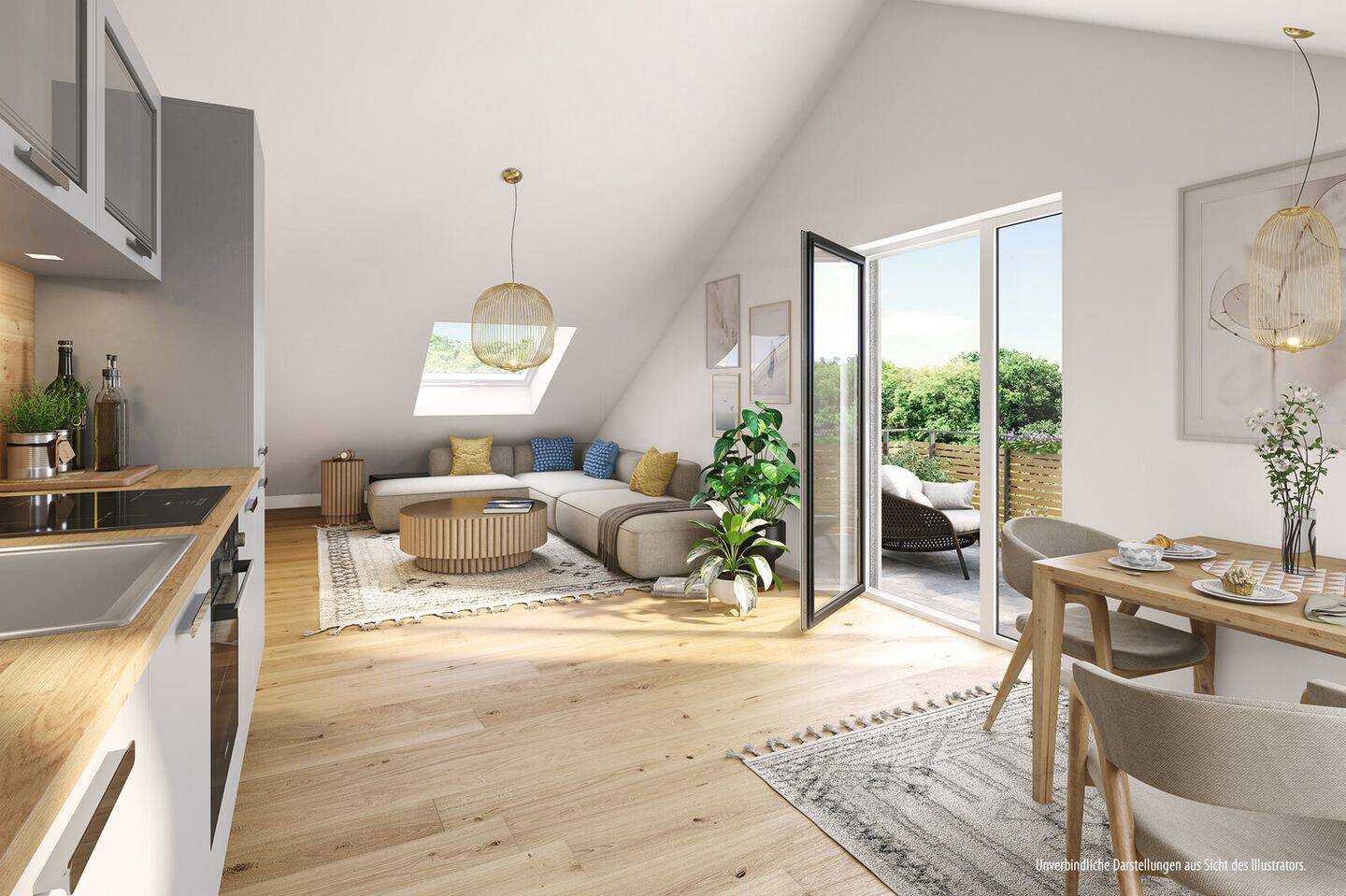 2-Zimmer Eckwohnung mit Bad mit Fenster und Süd-West Balkon, 83607 Holzkirchen