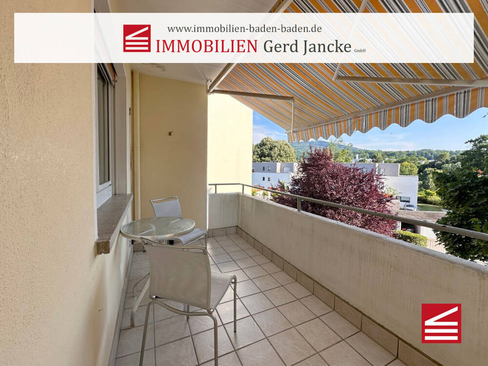 Baden-Baden, sehr gut geschnittene 3-Zimmer-Wohnung mit Balkon & Garage, 76532 Baden-Baden