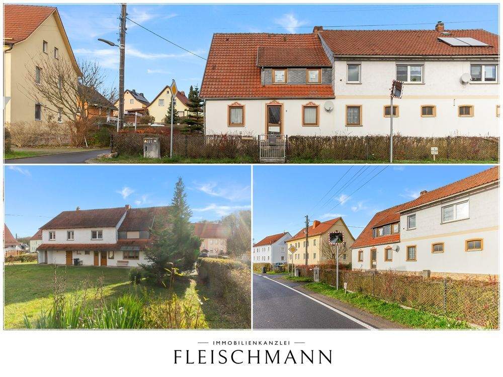 Marisfeld: Doppelhaushälfte mit Scheune & 694 m² Garten – 157 m² Platz, sofort frei, 98530 Marisfeld