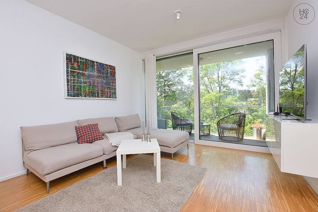 Modern möblierte Wohnung mit Balkon und traumhaftem Blick ins Grüne in Stuttgart Weilimdorf, 70499 Stuttgart