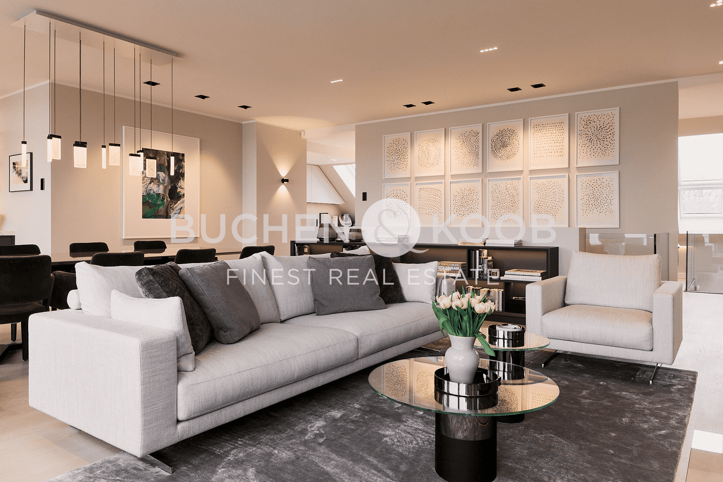 Ready to move in: Luxuriös ausgestattetes Penthouse im Sophienpalais in HH-Harvestehude, 20149 Hamburg (Eimsbüttel Harvestehude Rotherbaum)