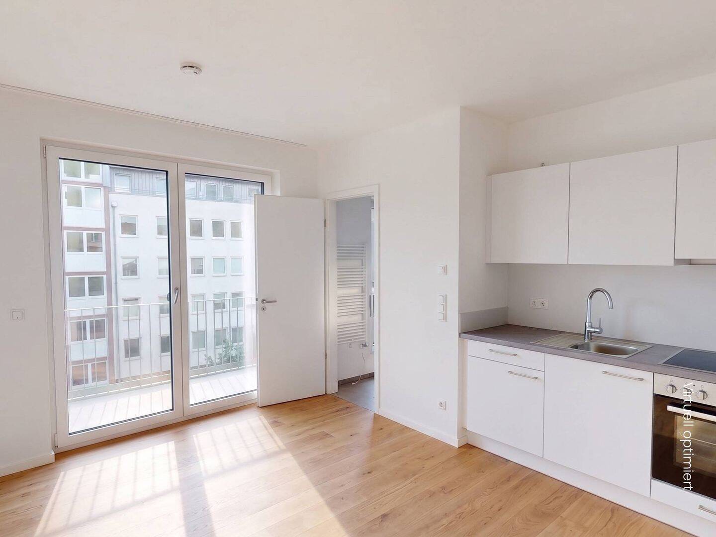 Modernes Single-Apartment mit BALKON und EINBAUKÜCHE im Neubauquartier Ferdinands Garden, 13055 Berlin (Lichtenberg Hohenschönhausen Alt-Hohenschönhausen Hohenschönhausen)