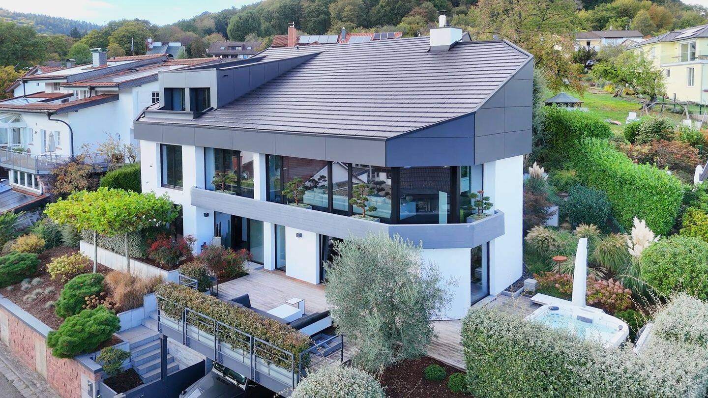 Außergewöhnliches Architektenhaus mit Panoramaausblick in Heidelberg-Ziegelhausen, 69118 Heidelberg (Peterstal Schlierbach Ziegelhausen)