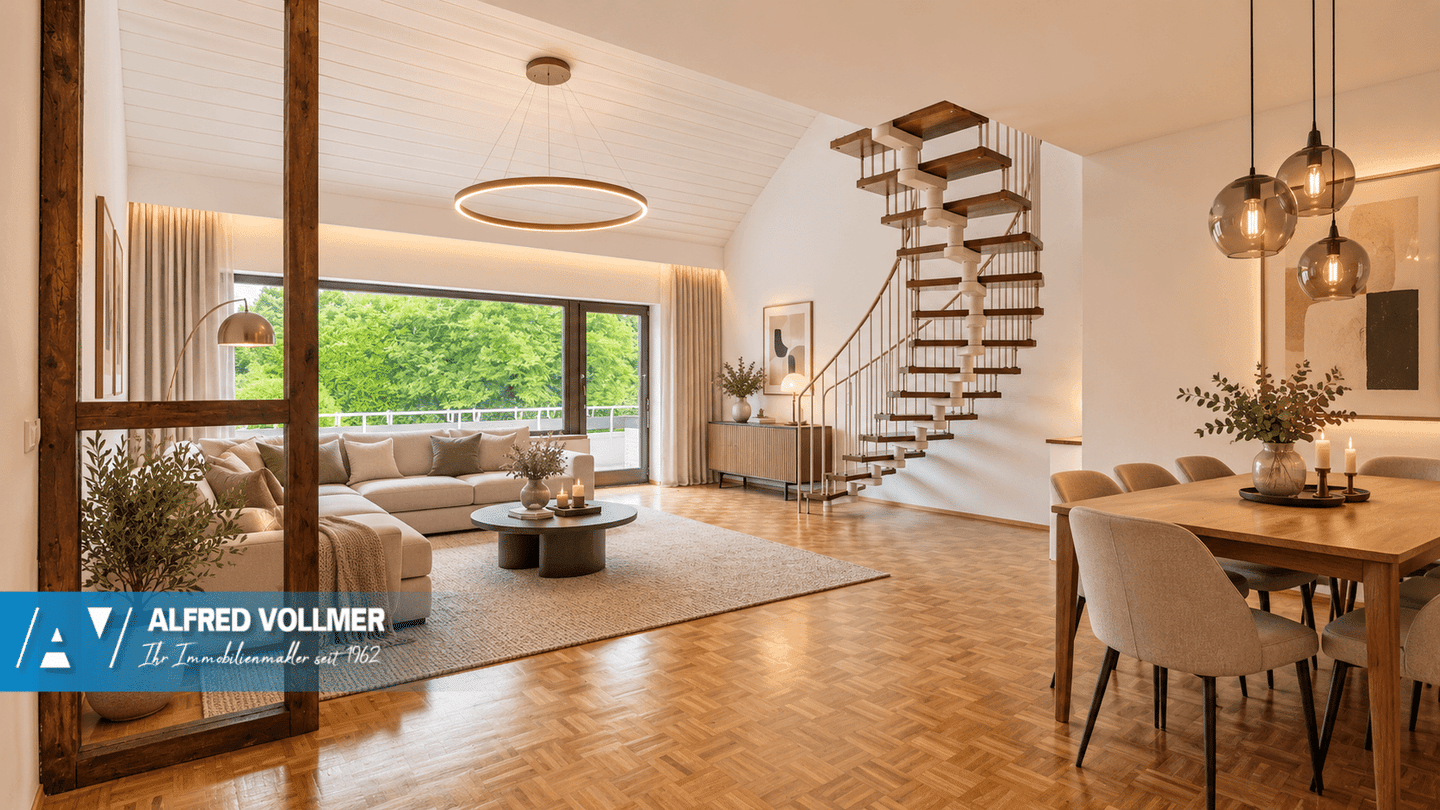 Galeriewohnung über zwei Ebenen zwischen Toelleturm und Barmer Anlagen, 42287 Wuppertal (Barmen)