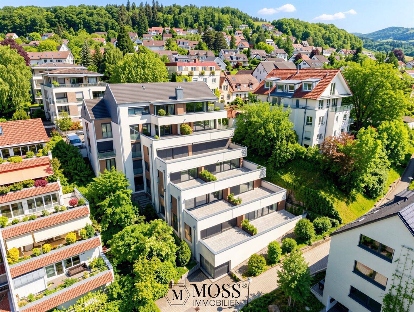 ZU VERMIETEN: Merzhausen Bestlage – Exklusive 3 Zimmer Wohnung mit großer Terrasse, 79249 Merzhausen