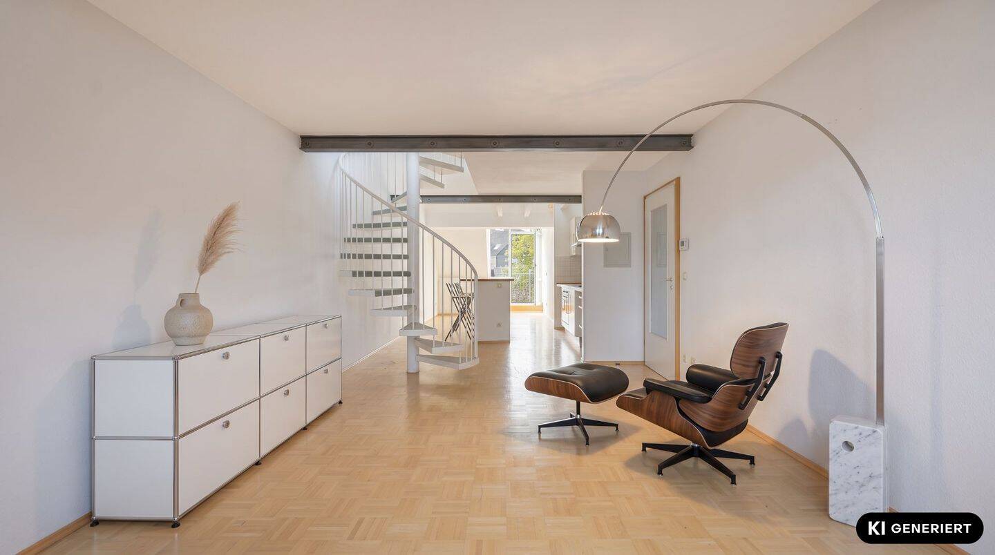 Renovierungsbedürftige Maisonette mit Galerie & Balkon – besonderes Wohnen in Düsseldorf-Oberbilk, 40227 Düsseldorf (Eller Oberbilk)