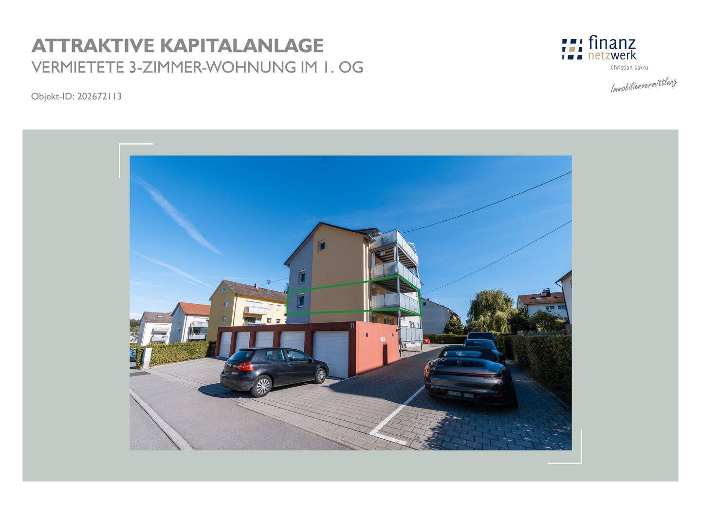 Attraktive 3-Zimmer-Wohnung im 1. Obergeschoss – sofort verfügbar, 72488 Sigmaringen