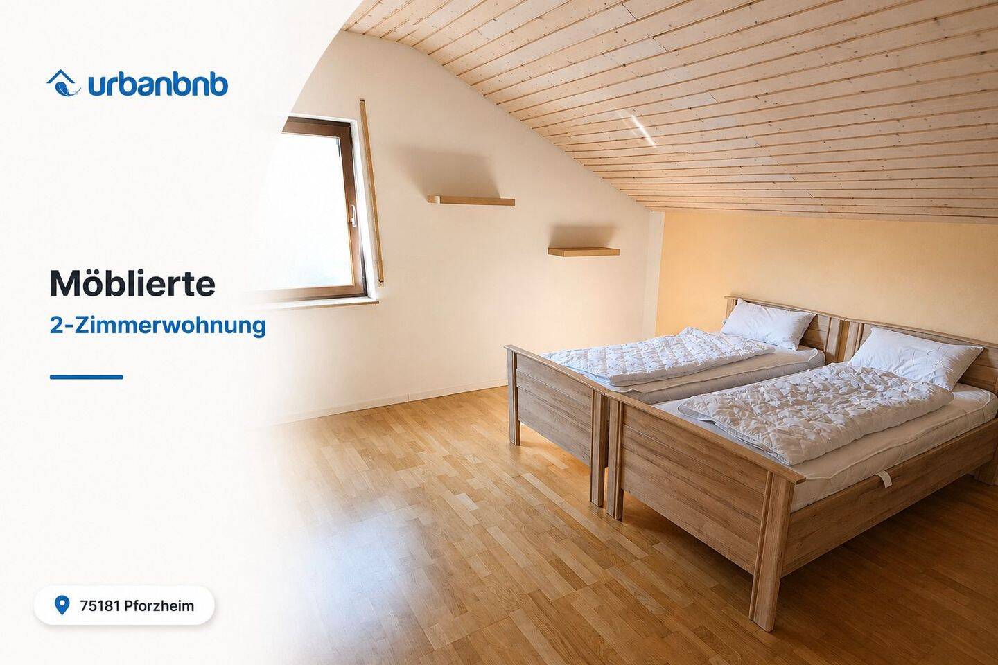 Möblierte 2-Zimmerwohnung – Wohnen auf Zeit Pforzheim, 75181 Pforzheim