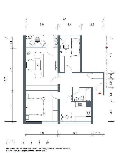 Demnächst frei! 3-Zimmer-Wohnung in Kreuztal, 57223 Kreuztal
