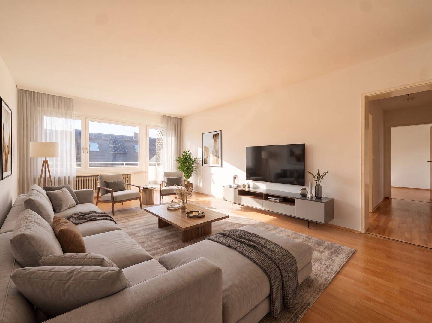 Wohlfühldomizil mit Gestaltungspotenzial in Untermenzing – helle 2 Zi.-ETW mit West-Balkon, 80997 München (Allach-Untermenzing Moosach Pasing-Obermenzing)