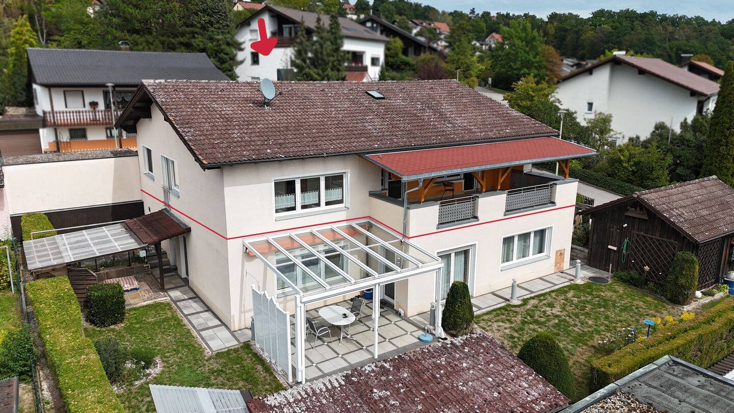 Attraktive Erdgeschosswohnung mit Loggia, Carport und Garage in Wenzenbach zu vermieten, 93173 Wenzenbach