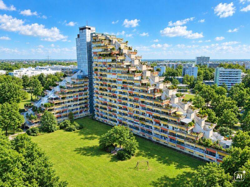 Attraktive 3-Zimmer-Wohnung mit großer Terrasse und tollem Ausblick!, 81925 München (Bogenhausen)