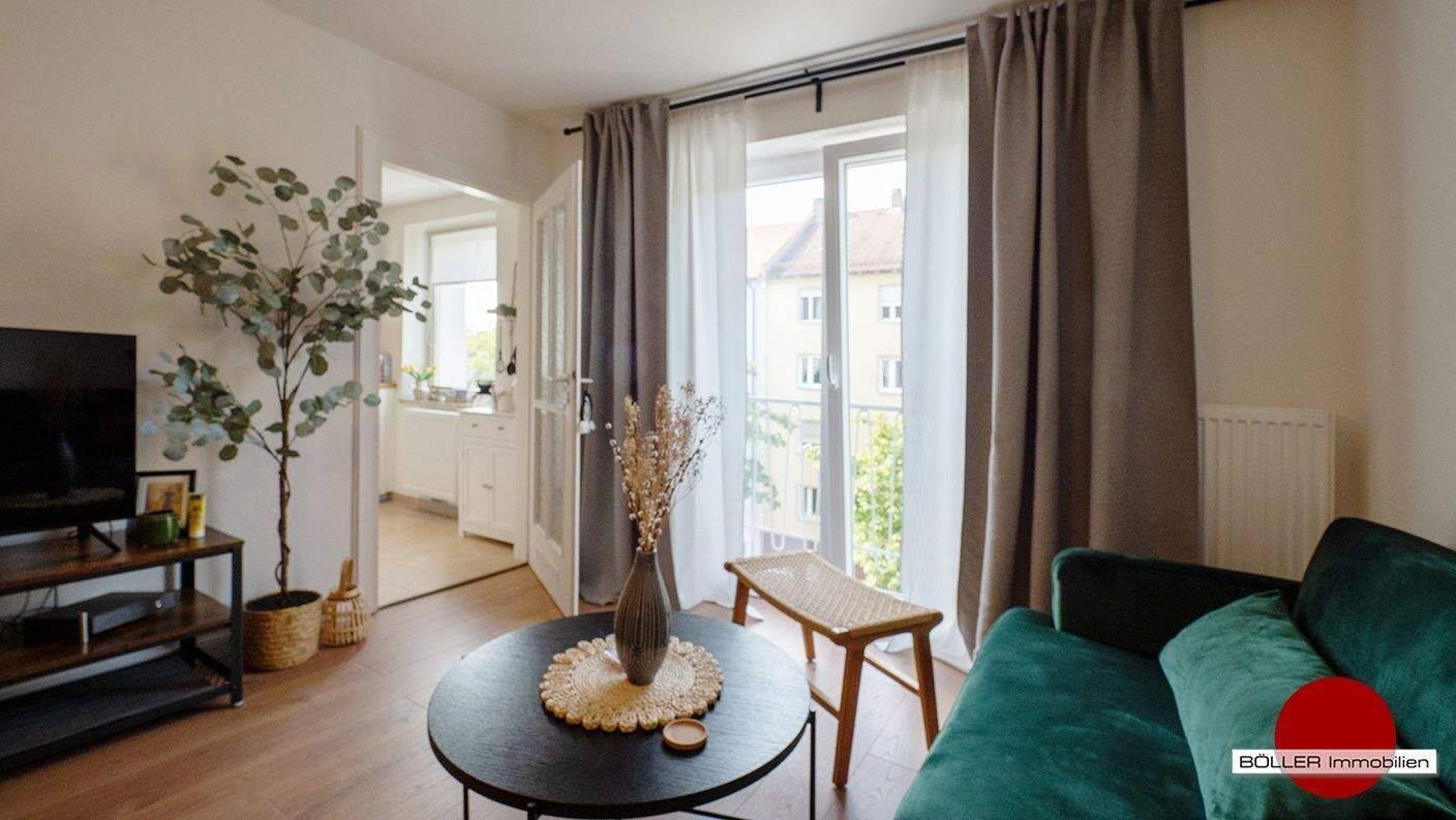 Nordstadt-Liebe! Kleine, feine 2-Zi. SINGLE – Wohnung mit französischem Balkon!, 90409 Nürnberg (Großreuth h. d. Veste Gärten h. d. Veste Maxfeld Schoppershof)