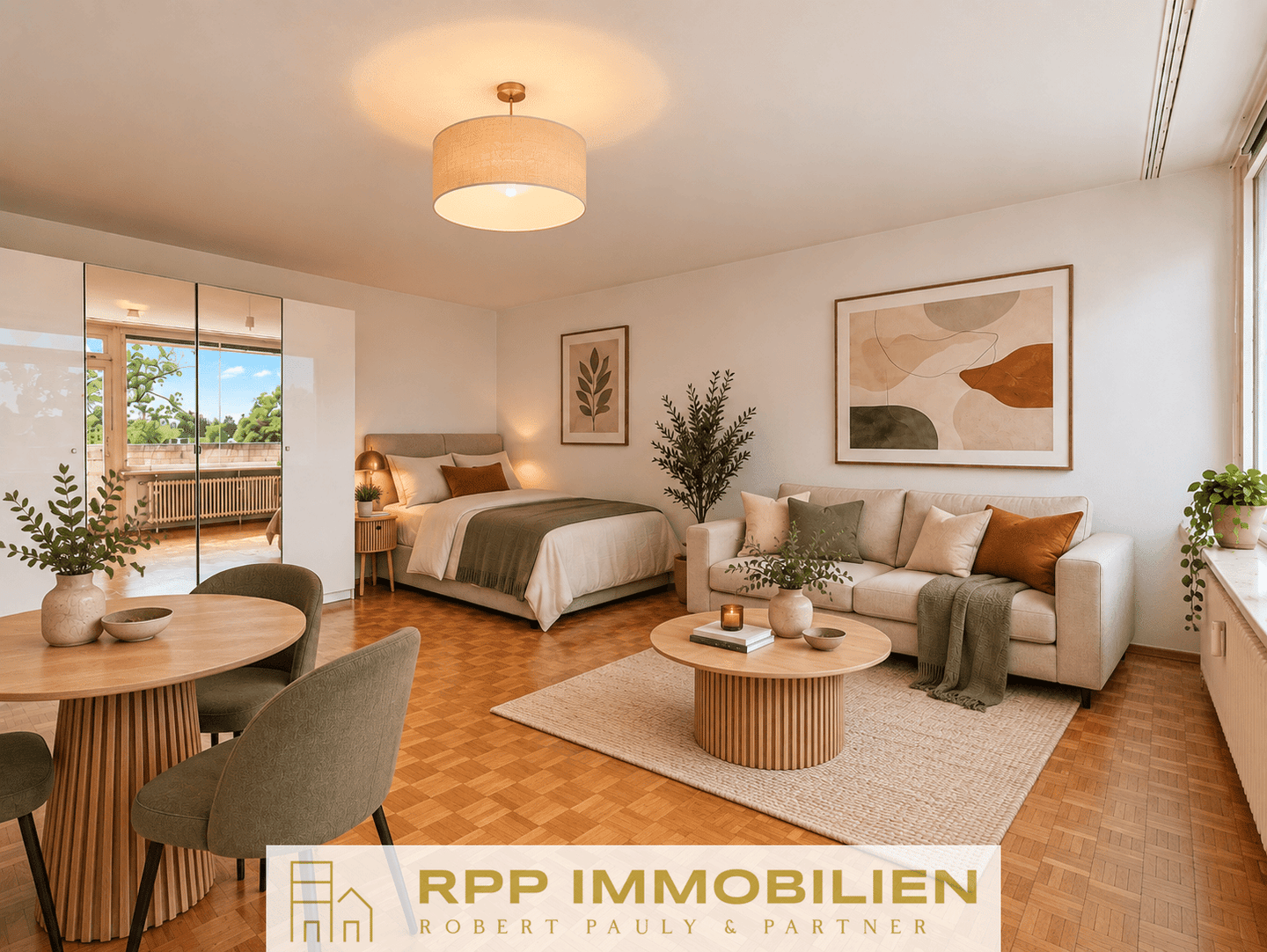 Sofort bezugsfrei in München-Solln: Helles Apartment mit großzügigem Ostbalkon & TG-Stellplatz, 81477 München (Thalk. Obersendl.-Forsten-Fürstenr.-Solln)