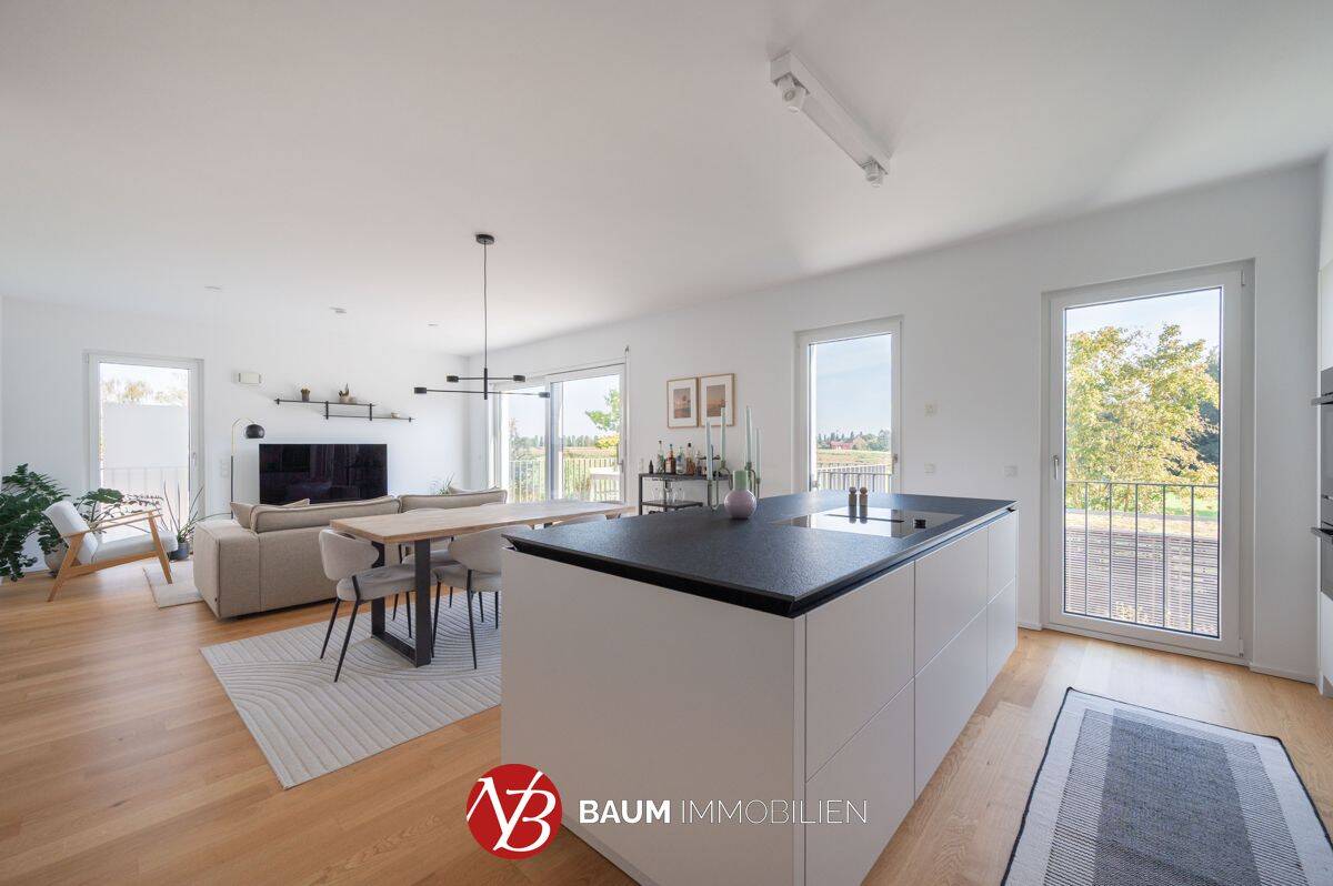 Neuwertig und mit tollem Ausblick – Exklusive 4-Zimmer-Etagenwohnung mit Designerküche von SieMatic, 40667 Meerbusch