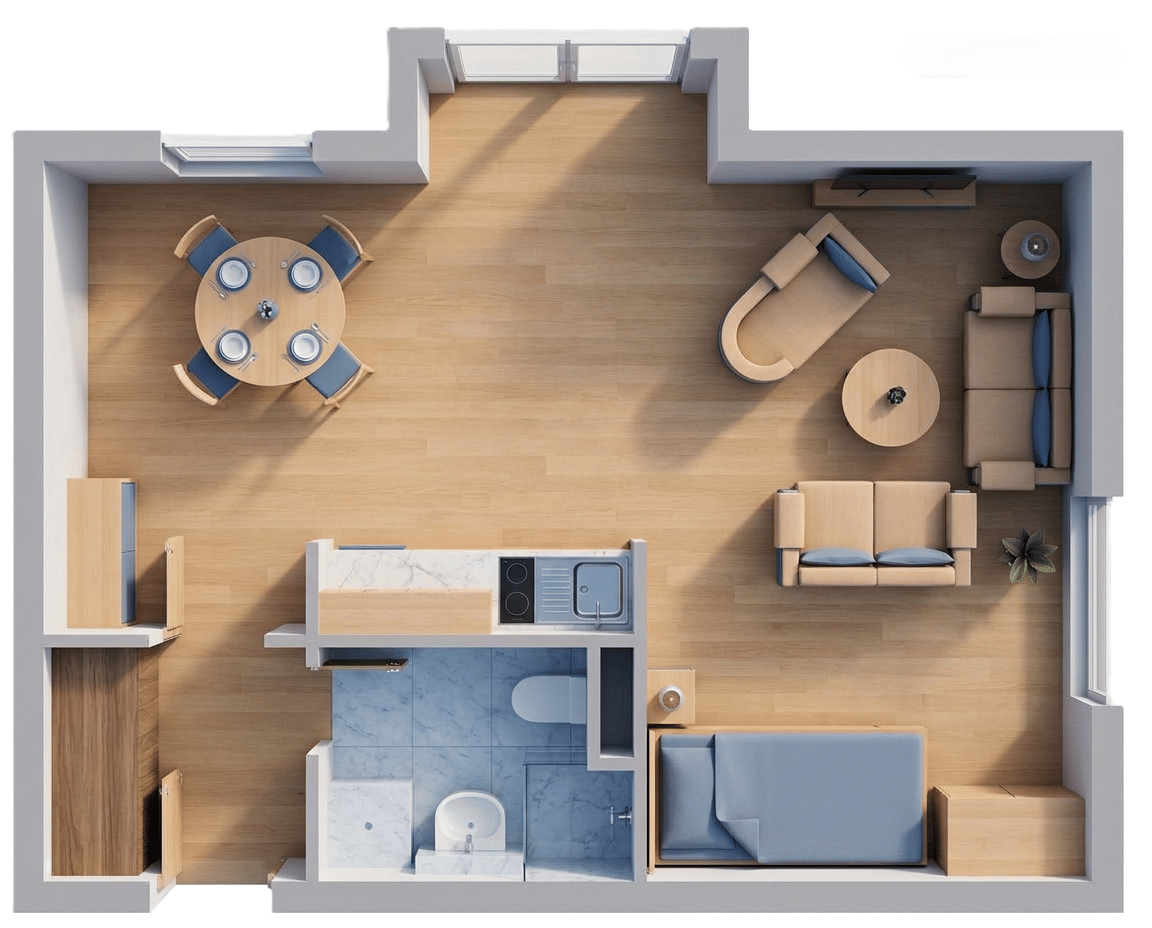 Einziehen und Wohlfühlen– Schöne 1-Zimmersinglewohnung, 95448 Bayreuth