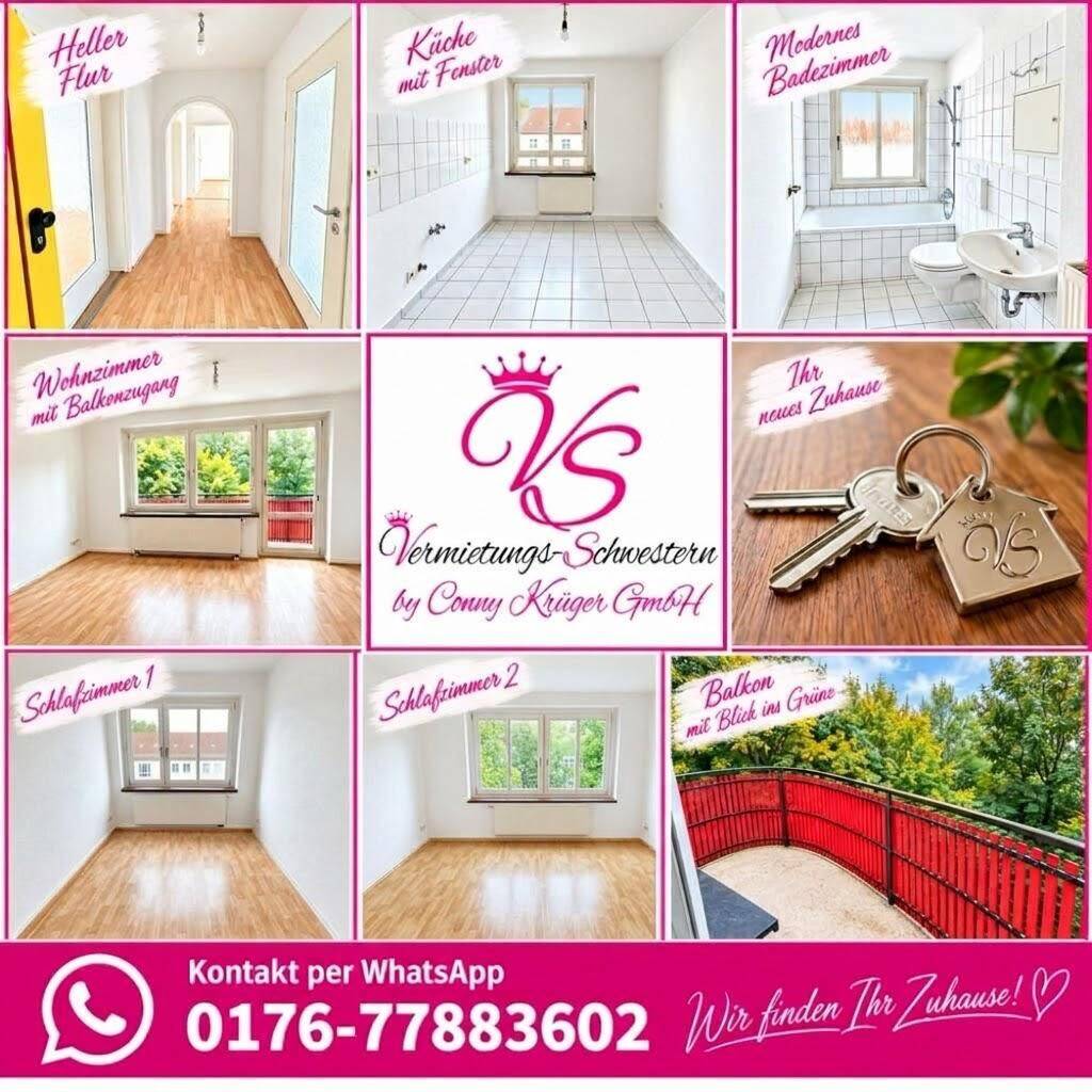 3- Zimmer mit Balkon WG in zentraler Lage von Chemnitz, 9126 Chemnitz (Altchemnitz Bernsdorf Gablenz Lutherviertel Sonnenberg)