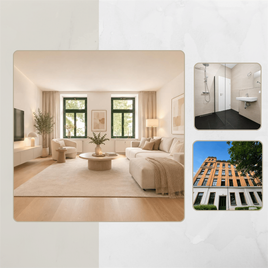 Wunderschön saniert & modern wohnen: 3-Raum-Wohnung mit Balkon und Stellplatz in ruhiger Lage am Zeisigwald, 9130 Chemnitz (Hilbersdorf Sonnenberg Yorckgebiet Zentrum)