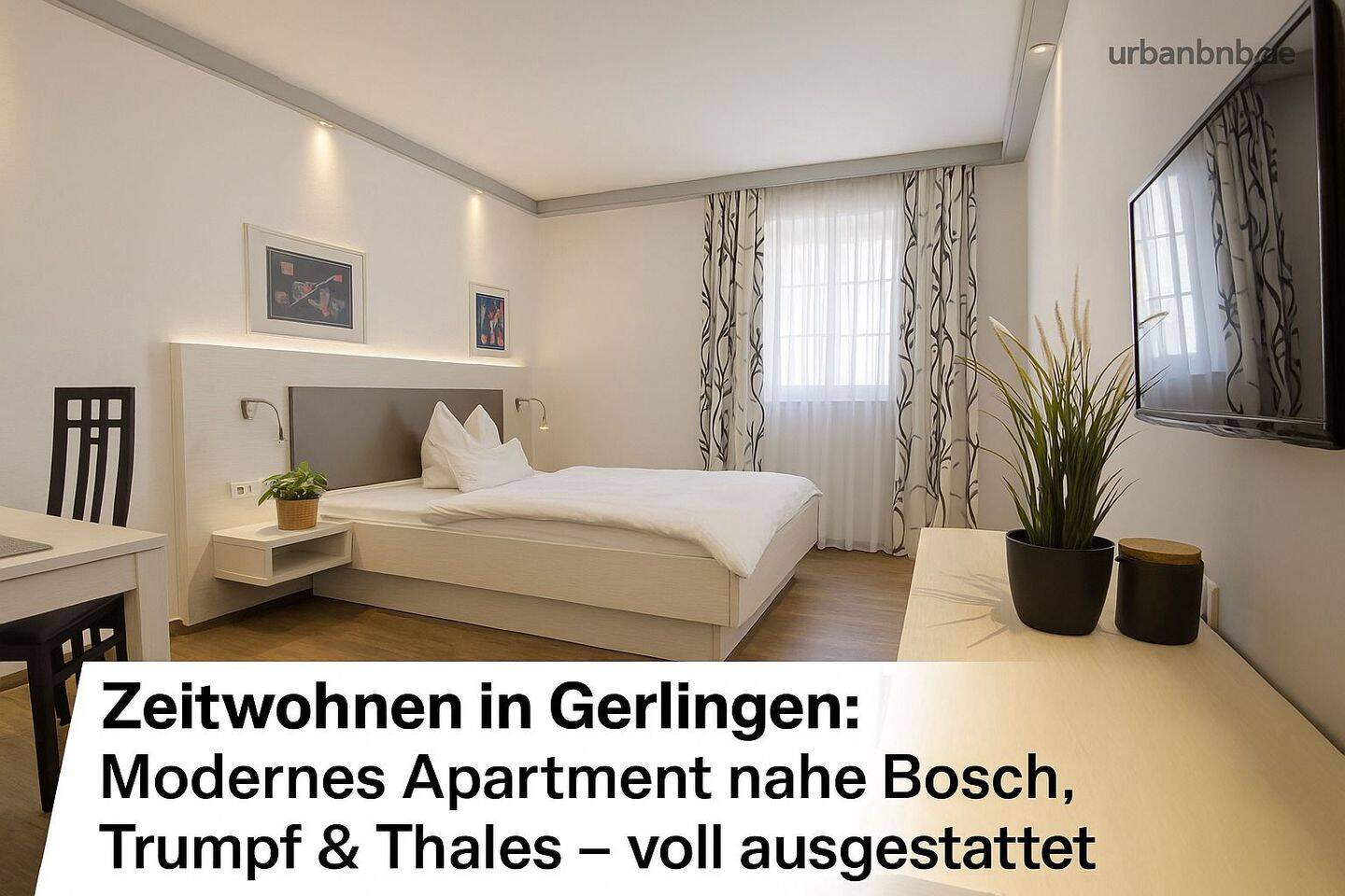 Zeitwohnen in Gerlingen bei Stuttgart – Apartment für 1-3 Personen mit Küche und Bad, nahe Bosch und Trumpf, 70839 Gerlingen