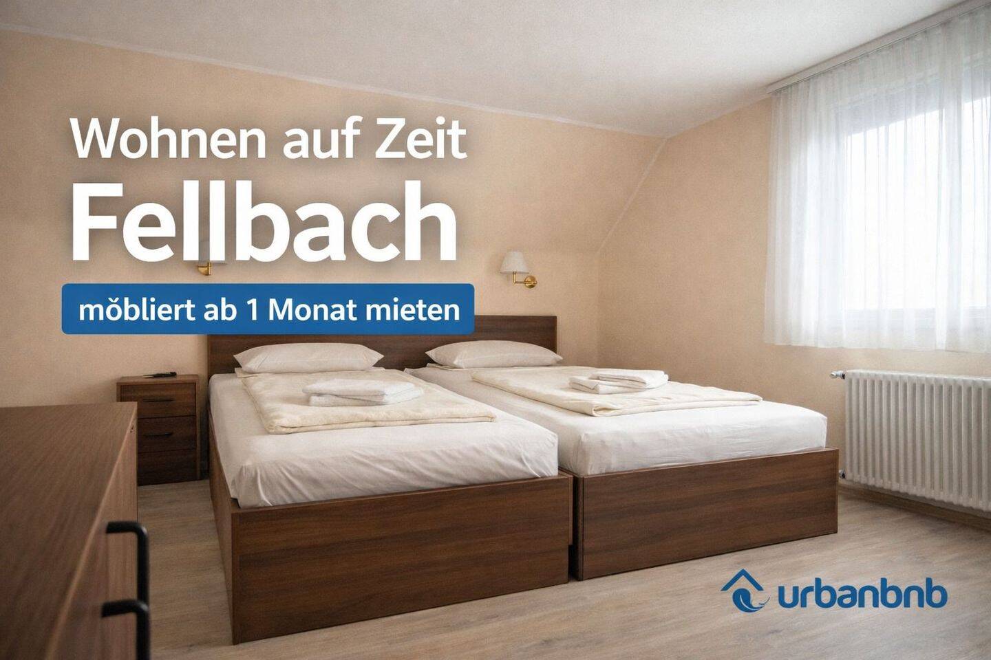 Wohnen auf Zeit in Fellbach – Möbliertes Apartment ab 1 Monat mieten, 70736 Fellbach