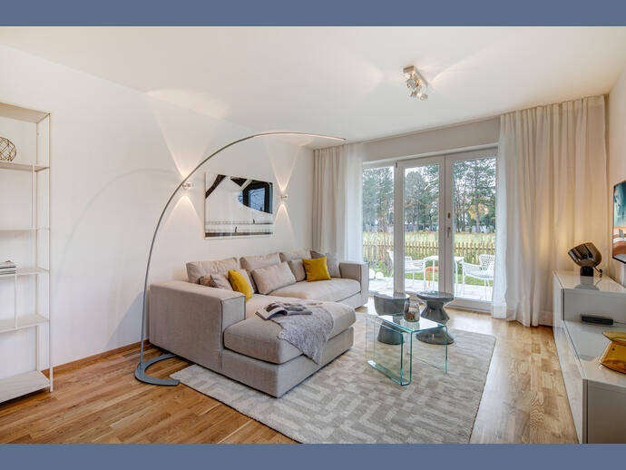 Möbliert: Modern möblierte 2-Zimmer Wohnung in Feldkirchen, 85622 Feldkirchen